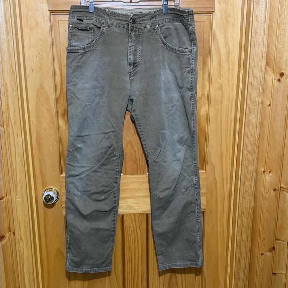 Kuhl Easy Rider Men's Straight Leg Jeans in Tan, Size 36x32.